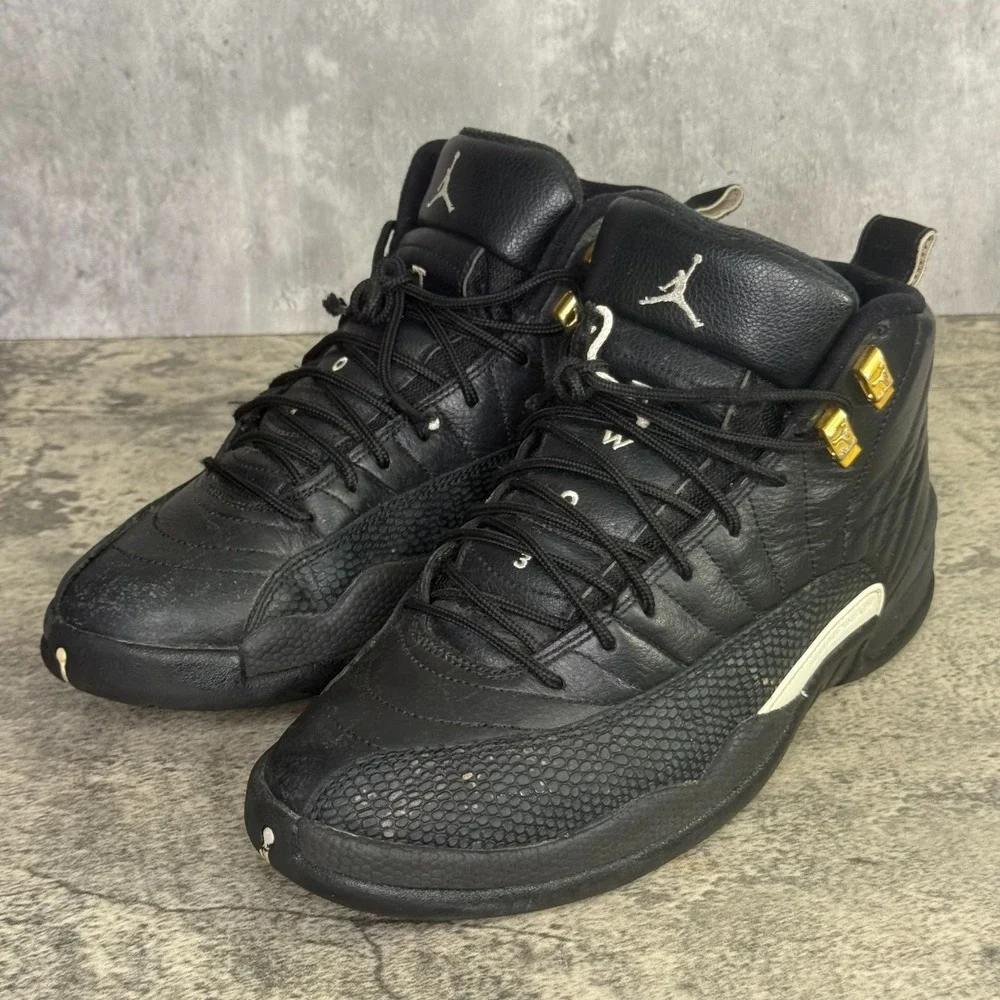 Jordan Air Jordan 12 Retro The Master Men 8 Black White 130690-013
